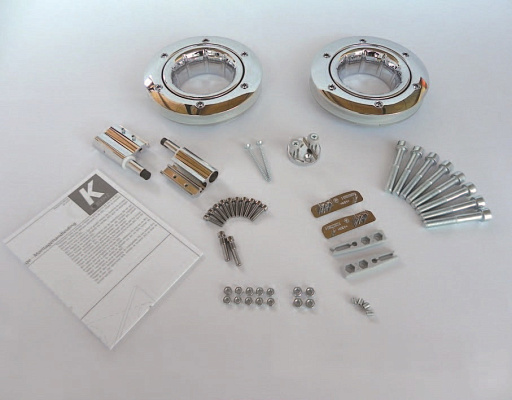 к2о набор аксессуаров для стеклянной двери, хром