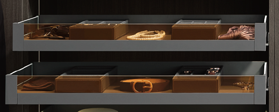 комплект ящика pure-pro lq l=450 низкий h=95, ширина=600мм серый (0022724)