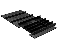 лоток файнлайн линик 800-900 мм, глубина 500 мм, 1 шт, цвет ясень черный (0092030368)