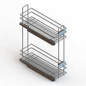 бутылочница 200 мм левая с направляющими blum + tip-on