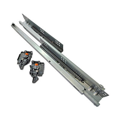 фото d-motion направляющие 500мм 25кг частичного выдвижения с замком+доводчик (0021534)