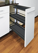 комфорт ii 250 мм, комплект, левый(направ.справа!),  2 полки, арена стиль, цвет антрацит