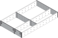 orga-line для tandembox ,500мм,шир.450-600 мм fi3