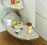 vs карусель cornerstone maxx, белое дно с хромированным релингом, фасад 450мм, левый