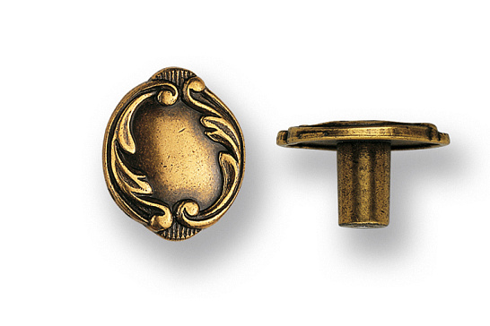 фото 24260z03000.07  ручка-кнопка barocco, античное золото, d30