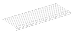 полка сетчатая 500х3000х42, белый (306)