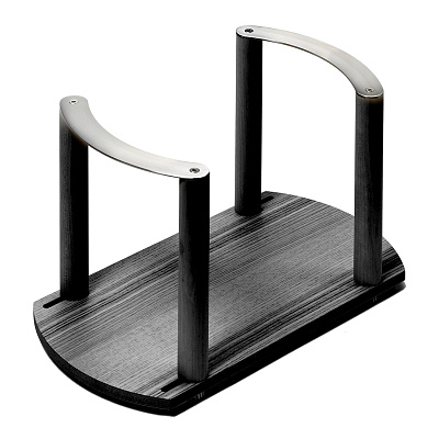 фото держатель для тарелок, файнлайн линик, 340x180x191 мм, 1 шт, цвет ясень черный (0091970368)