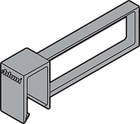 прод.раздел.antaro на штангу поперечн.прямоуг.,белый шелк