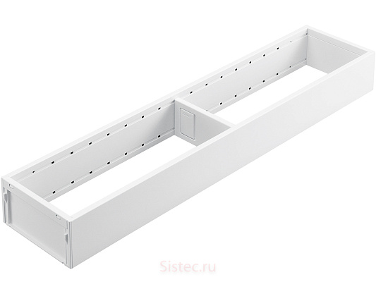 фото ambia-line. рамки, номинальная длина 450 мм, ширина 100 мм, сталь, белый шелк