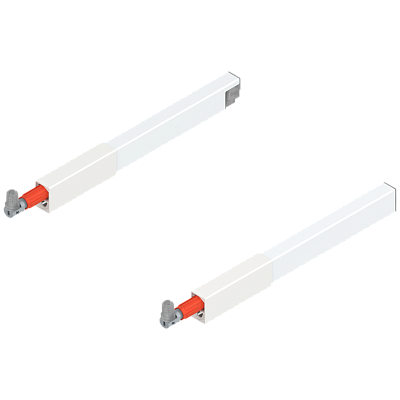 фото релинг antaro 270мм верхний,белый шелк,l+r