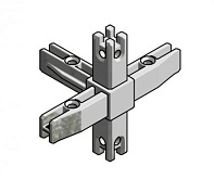 крепежный уголок smartcube, 5-х сторонний, горизонтальный, черный