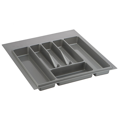 фото лоток для кухонных принадлежностей в ящик (405-440) х (391-490), шк 500 мм, серый