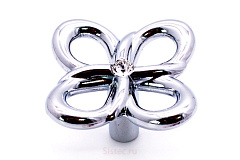 gr48-g0004-sw gamet.ручка-кнопка viola cristal, хром, с крист. сваровски