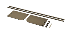 подставка для обуви, конеро w 1020 мм, размер 973x211x142 мм, 2 штанги + боковые стенки шампань