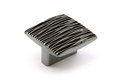 19.3675.58 metakor. ручка-кнопка vintage wave, черная сталь, 32, 50х50 мм (распродажа)