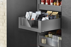 legrabox pure c,высокий внутр,панель с вставкой,400 мм,серый орион