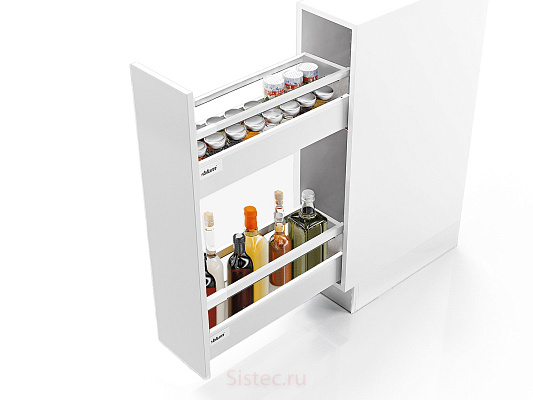 фото бутылочница 200, 450, 2 х tandembox antaro, m с 1 релингом c + m с 1 релингом c, белый шелк