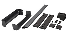 рама-держатель выдвижная 320 мм, конеро w 534-594 мм, d 345 мм, со штангой, без вешалок, цвет черный