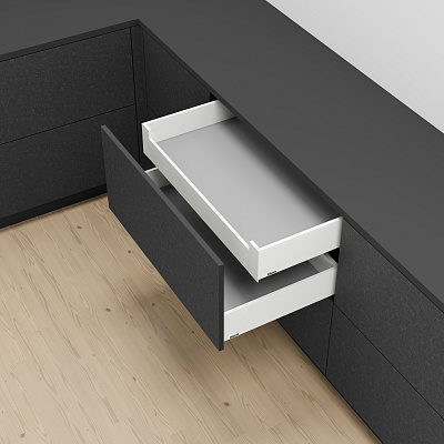 фото внутренний legrabox pure k,стандарт.,450 мм,белый шелк