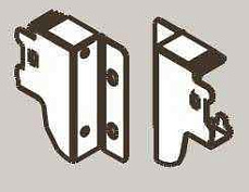 dragon-box крепление задней стенки n (69,5мм), цвет - серый (0020056)