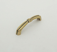 15128z09600.07  marella ручка-скоба art dèco, состаренное золото, 96мм