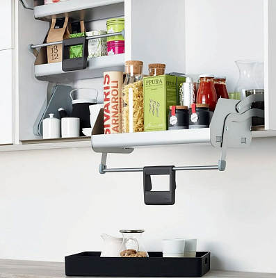 фото ай мув 1 полка, 600 мм, комплект, цвет титан, дно серое, антислип, 1 уп. (0217020102)