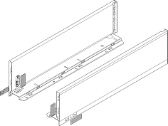 legrabox царга k,450мм,белый шелк,l+r+загл