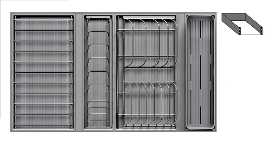 фото сушка выдвижная ф1234, дайнинг агент 900 мм; крепление к фасаду; цвет антрацит(2395329846)