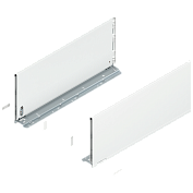 legrabox царга f,650мм,белый шелк, l+r+ заглушки