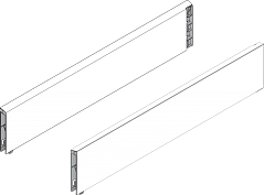 боковина boxcap, 450 мм,белый шелк, l+r