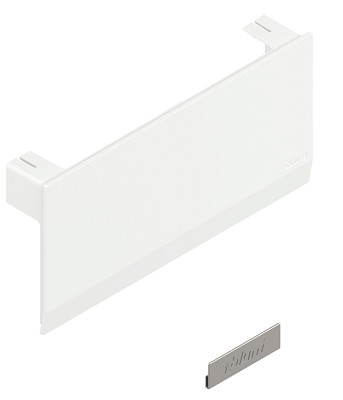 фото hk top заглушка основная, белый шелк + малая симметр. нерж., левая